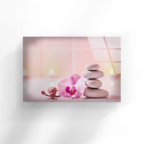 Uv Printing Natural And Vivid Wall Glass Wall Art Bathroom Wall Decor Zen Stones Art 2