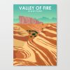 Valley of Fire Nevada State Park Travel Poster Canvas Print - Wall Art Decor