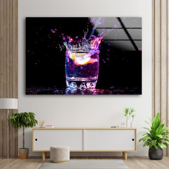 Wall Art Cocktail Wall Art Drink Wall Art Kitchen Art Glass Print 1