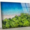 Wall Art Glass Wall Art Uv Printed Home Hanging Modern Wall Decor Tropical Islands Nature Wall Art