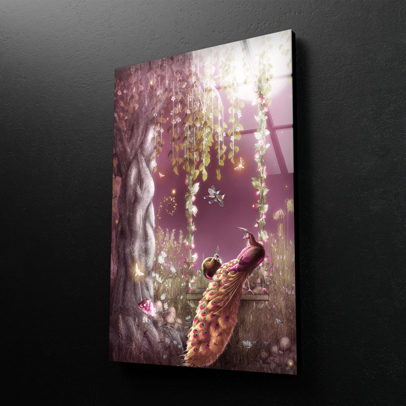 Wall-Art-Glass-Wall-Art-Uv-Printed-Home-Hanging-Tempered-Glass-Peacock-Wall-Art-Peacock-Glass-Printing-Art-2 Wall Art Glass Wall Art Uv Printed Home Hanging Tempered Glass Peacock Wall Art Peacock Glass Printing Art 2