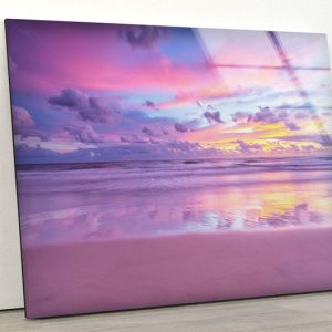 Wall Decor Oversize Clouds Wall Art Abstract Wall Art Pink Clouds Wall Art Tempered Glass Wall Art 2