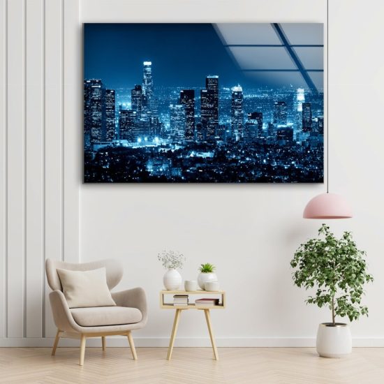 Wall Hanging New York Wall Art New York City View Glass Print 1