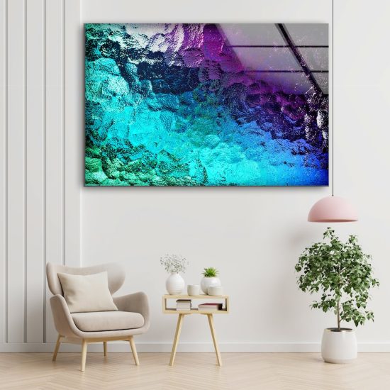 Wall Hangings Abstract Wall Art Rainbow Wall Art Glass Print 1