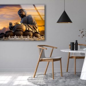 Wall Hangings Buddha Wall Art Hindu Statue Wall Art Glass Print 2