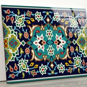 Wall Hangings Flower Wall Art Arabic Motif Wall Art Glass Print