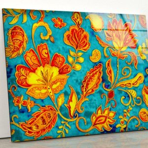 Wall Hangings Japanese Flower Wall Art Glass Print