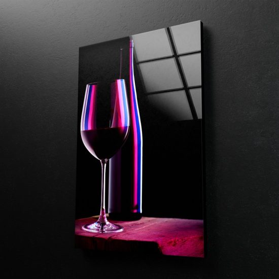 Wall Hangings Red Wine Wall Art Wine Art Glass Print 2