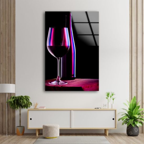 Wall Hangings Red Wine Wall Art Wine Art Glass Print