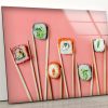 Wall Hangings Sushi Wall Art Kitchen Wall Art Japanese Wall Art Glass Print