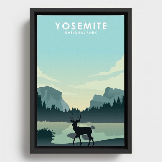 Yosemite National Park Travel Poster Canvas Print Wall Art Decor 1