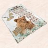 A Letter To My Daughter Blanket - Gift For Daughter For Anniversary Day Sherpa Blanket Fleece Blanket