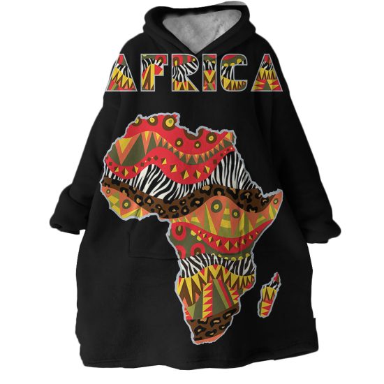 Africa Hoodie Wearable Blanket WB1733 1