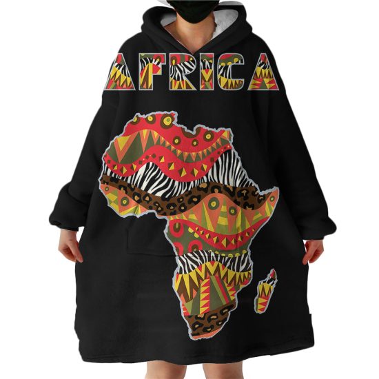 Africa Hoodie Wearable Blanket WB1733