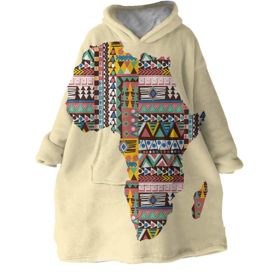 Africa Hoodie Wearable Blanket WB1825 1