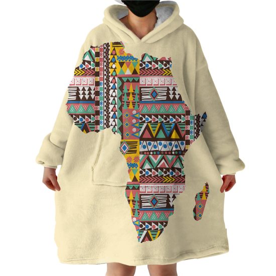 Africa Hoodie Wearable Blanket WB1825