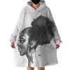 Afro Hair Hoodie Wearable Blanket WB1400