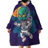 Alien Astronaut Hoodie Wearable Blanket WB1324