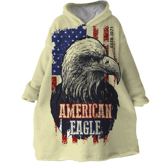 American Eagle Hoodie Wearable Blanket WB1514 1