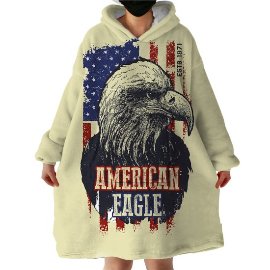 American Eagle Hoodie Wearable Blanket WB1514