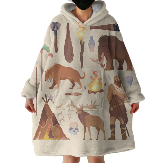 Ancient Forest Hunter Hoodie Wearable Blanket WB0980