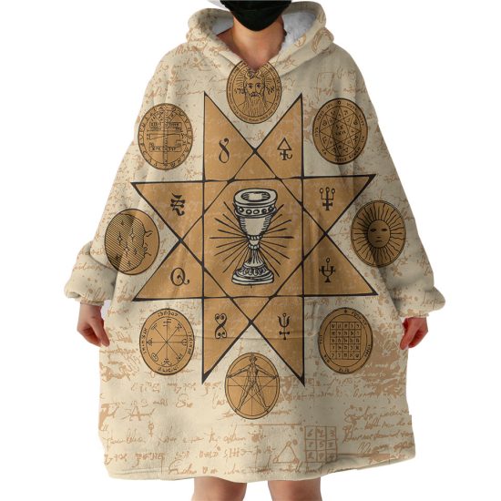 Ancient Label Hoodie Wearable Blanket WB0821