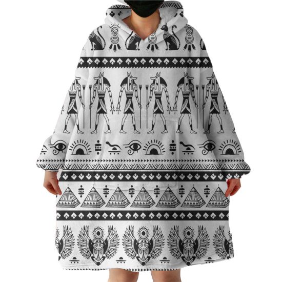 Ancient Tribal Hoodie Wearable Blanket WB0797