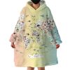 Animal World Map Hoodie Wearable Blanket WB1557