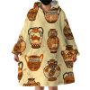 Antique Vases Hoodie Wearable Blanket WB2109
