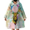 Antler Hoodie Wearable Blanket WB1417