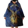 Antler Hoodie Wearable Blanket WB1454