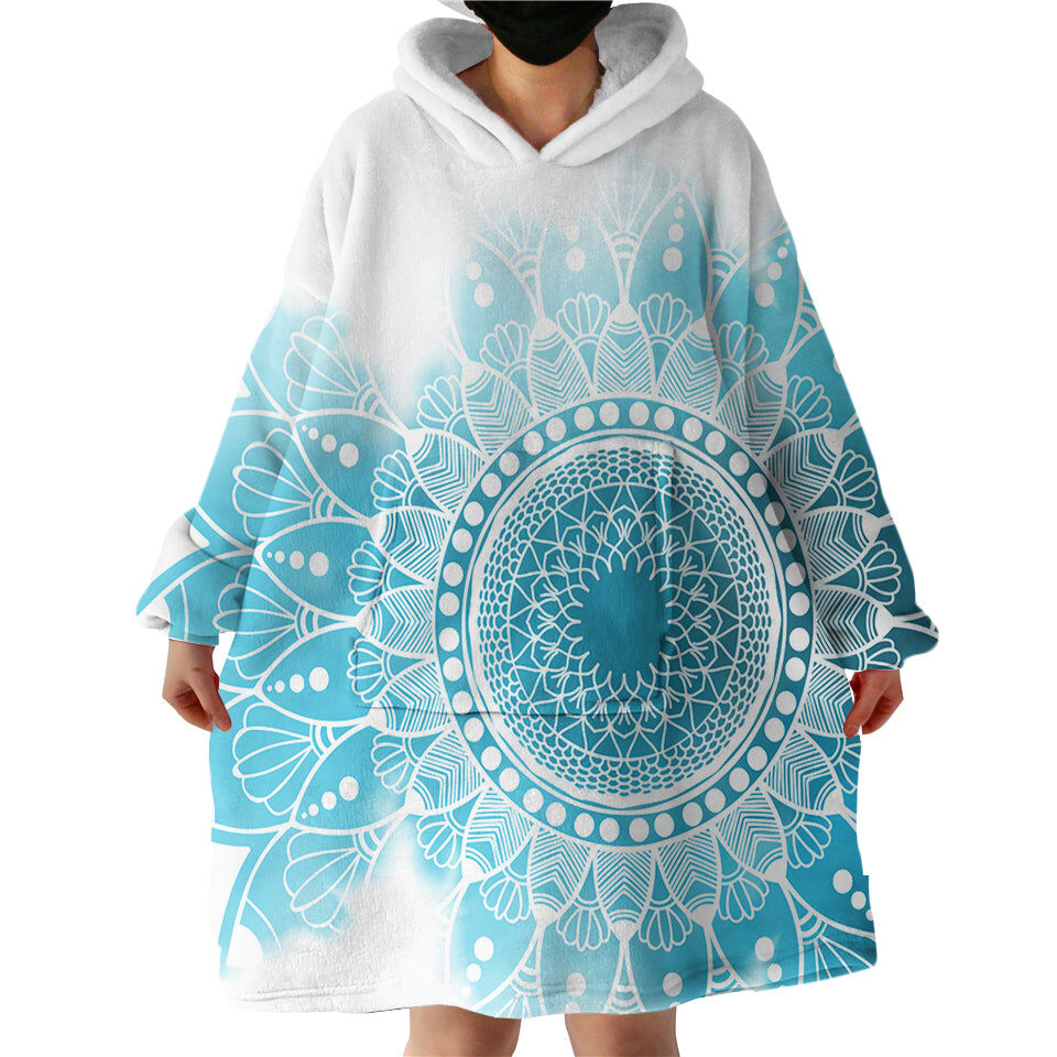 Aqua Dream Catcher Hoodie Wearable Blanket WB1980