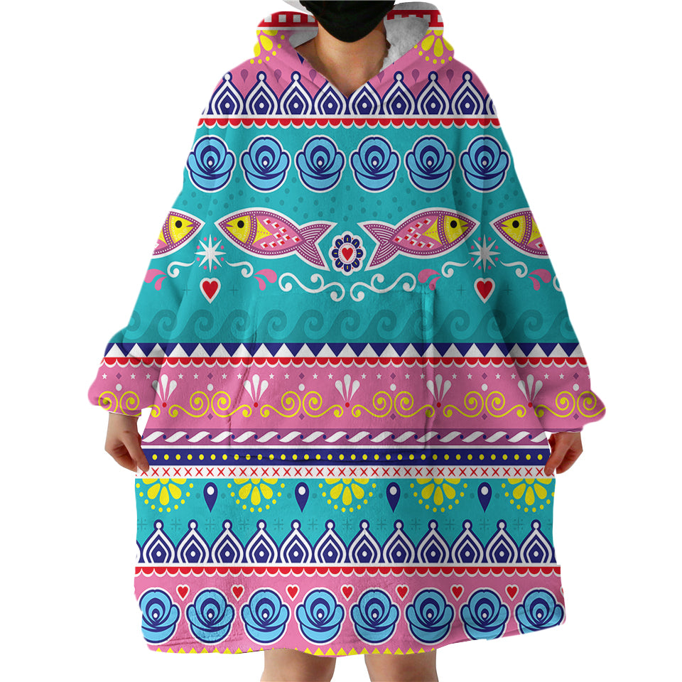 Aquarium-Hoodie-Wearable-Blanket-WB1554 Aquarium Hoodie Wearable Blanket WB1554