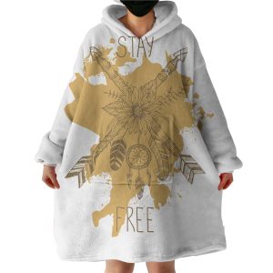 Arrow With Dream Catcher Hoodie Wearable Blanket WB0829