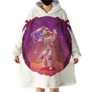 Astronaut Dancing On The Space Hoodie Wearable Blanket WB1290