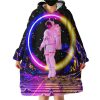 Astronaut Discovery Landscape Hoodie Wearable Blanket WB1295