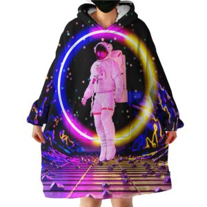 Astronaut Discovery Landscape Hoodie Wearable Blanket WB1295