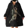 Astronaut With The Ball Hoodie Wearable Blanket WB1298