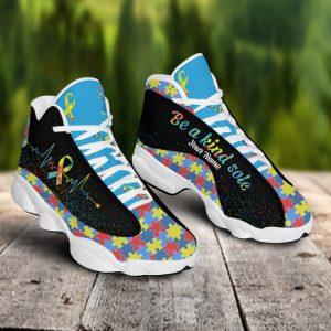 Autism Be A Kind Sole Custom Name Air Jordan 13 Shoes 1