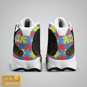 Autism YouLl Never Walk Alone Custom Name Air Jordan 13 Shoes 3