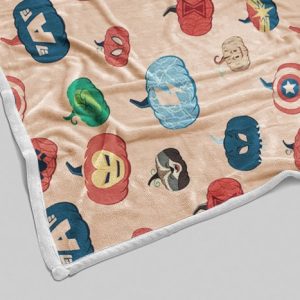 Avenger Pumpkins Halloween Blanket Halloween Gifts Cozy Plush Fleece Premium Mink Sherpa Marvels Pumpkin Spooky Skeleton 2