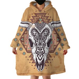 Aztec Trophyhead Hoodie Wearable Blanket WB2084