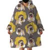 Baby Pug Hoodie Wearable Blanket WB2127