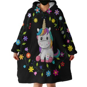 Baby Unicorn Hoodie Wearable Blanket WB0043