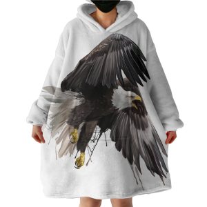 Bald Eagle Hoodie Wearable Blanket WB1137