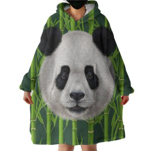 Bamboo Panda Hoodie Wearable Blanket WB1003