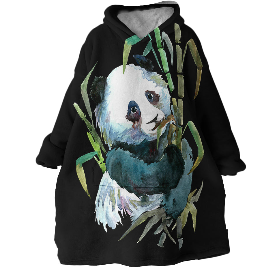 Bamboo-Panda-Hoodie-Wearable-Blanket-WB2126-1 Bamboo Panda Hoodie Wearable Blanket WB2126 1