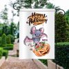 Bat Halloween Watercolor Personalized Garden Flag House Flag Double Sided Home Design Outdoor Porch