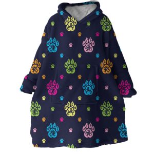 Bear Paws Hoodie Wearable Blanket WB1746 1 Bear Paws Hoodie Wearable Blanket WB1746 1