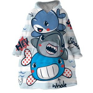 Big Ocean Dudes Hoodie Wearable Blanket WB2108 1